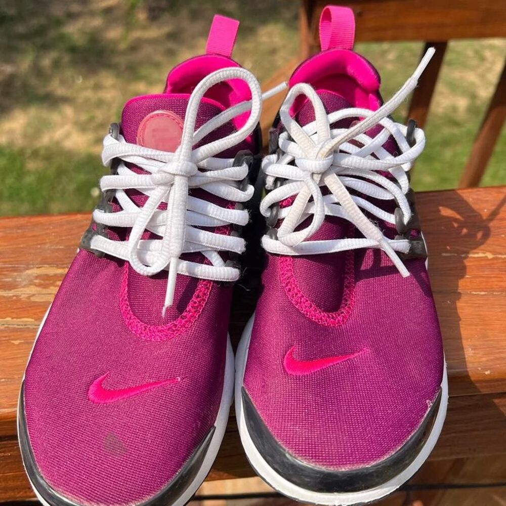 Nike Presto Youth 5 Pink Purple White Black Running Jog Sneakers